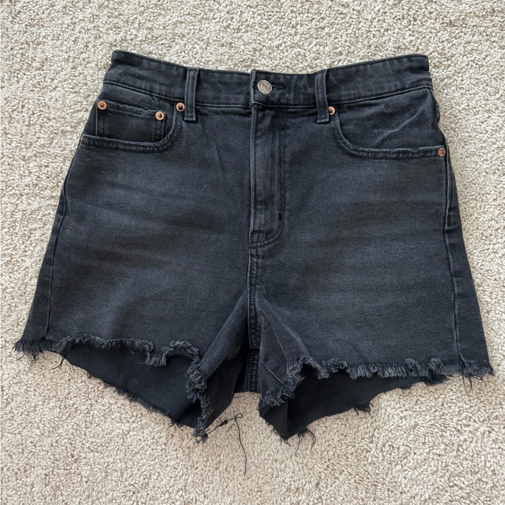 American eagle stretch 90s boyfriend shorts black 4